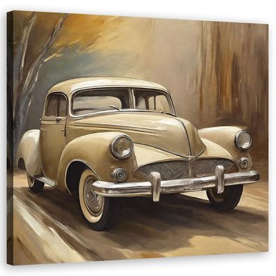 Leinwandbild, Retro Vintage Auto