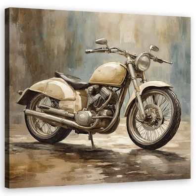 Leinwandbild, Motorrad Retro Vintage