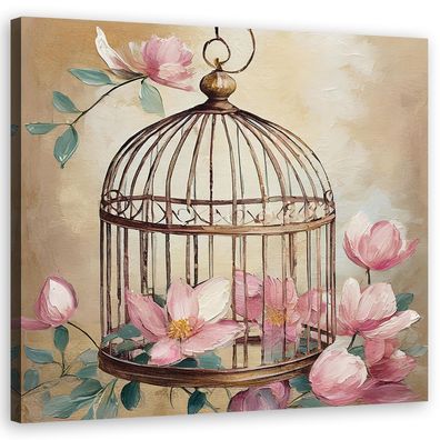 Leinwandbild, Shabby Chic Blumen
