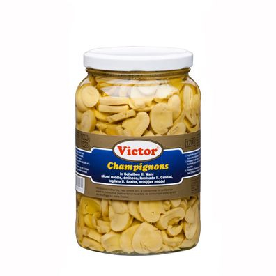 Victor Champignons zweite Wahl in Scheiben geschnitten 1700g