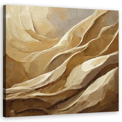 Leinwandbild, Beige Boho Abstrakt