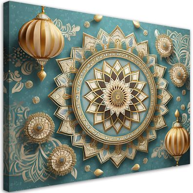 Leinwandbild, Mandala Rosette Orientalisch
