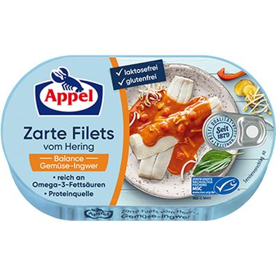 Appel Heringsfilets Wellness Balance mit würzigem Ingwer 200g