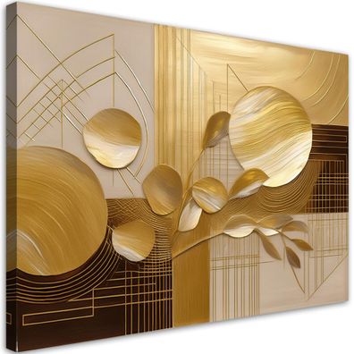 Leinwandbild, Gold Glamour Abstraktion