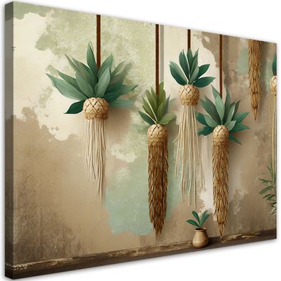 Leinwandbild, Hängende Boho-Pflanzen