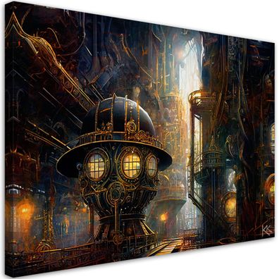 Leinwandbild, Steampunk Abstraktion