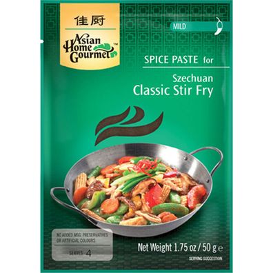 Asian Home Gourmet Würzpaste für Asian Szechuan Stir Fry 50g