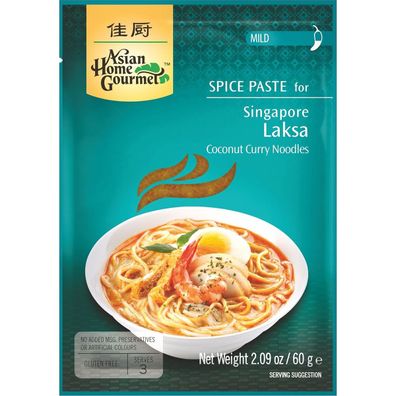 Asian Home Gourmet Würzpaste für Laksa Coconut Curry Noodles 60g