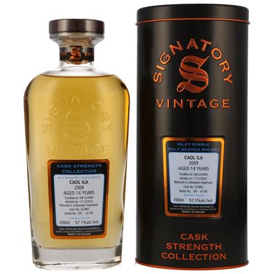 Caol Ila 15 Jahre 2009-2023 / 57,1% 0,7 ltr. / Fassstärke #322862 / Signatory Vintage