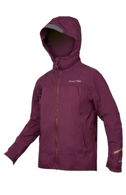 Endura Herren MT500 Waterproof Jacke Aubergine