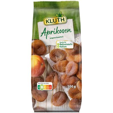 Kluth Aprikosen ungeschwefelt entsteint fruchtiger Snack 500g