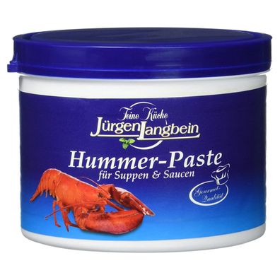Jürgen Langbein Gourmet Hummer Paste fuer Suppen und Saucen 500g