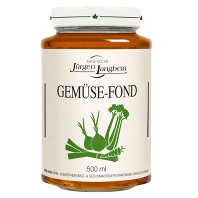 Jürgen Langbein Feine Küche Gemüse Fond für Saucen und Suppen 500ml