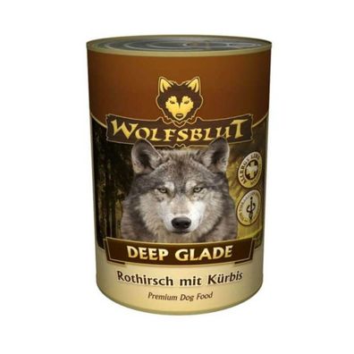 Wolfsblut Hunde Nassfutter Dosenfutter Deep Glade Rothirsch + Kürbis 6x395g