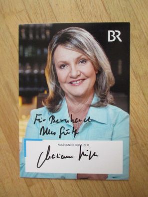 BR Fernsehmoderatorin Marianne Kreuzer - handsigniertes Autogramm!!