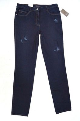 BRAX MARY Jeans Slim Fit Gr. 38 L34 Stretch dunkelblau nachtblau 99,95 € NEU