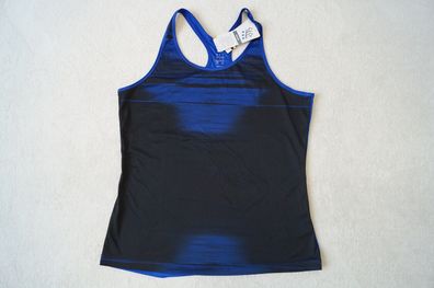 ADIDAS Climalite Damen Fitnesstop Top Gr.L blau schwarz 34,95 € NEU
