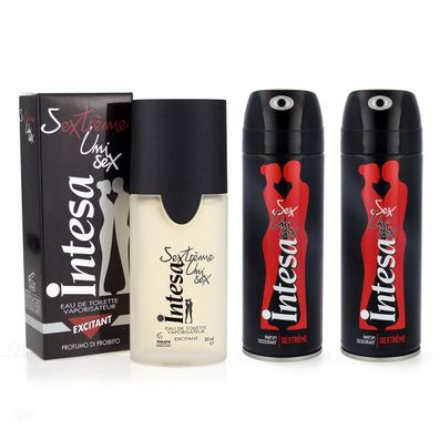 intesa unisex - Sextreme Parfüm 50ml EdT + 2x Deo 125ml