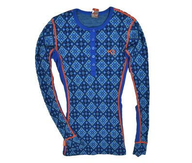 KARI TRAA Thermisches T-Shirt aus Merinowolle für Damen M