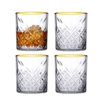 Pasabahce 52790 Whisky Glas Tumbler Timeless im Kristall-Design, Höhe 9,6 cm, 345