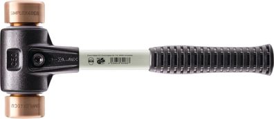 Schonhammer Simplex L.330mm Kopf-D.40mm hart Fiberglas Kupfer m. Ku-Hülse
