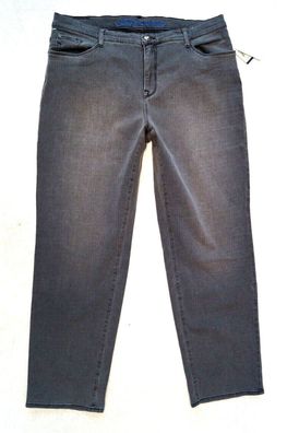 BRAX Nicola Damen Jeans Stretch Gr. 44 L30 weites Bein dunkelgrau 99,95 € NEU