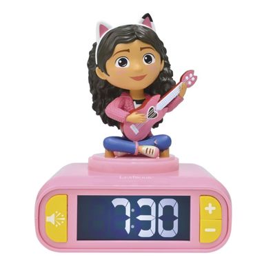 Gabby's Dollhouse 3D-Wecker Mit Nachtlicht und Soundeffekten
