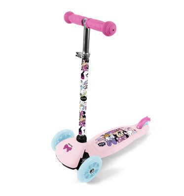 Disney Minnie Mouse 3-Rad Baby Scooter, Verstellbar, Mit Rutschfester Plattform