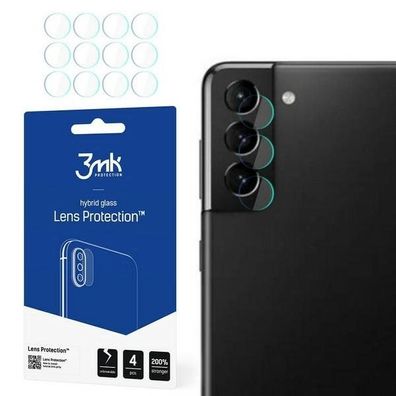 4er Pack ] 3MK FlexibleGlass Lens kompatibel mit Samsung Galaxy S21 (G991F)