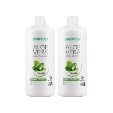 LR Aloe Vera Drinking Gel Intense Sivera mit Brennnessel-Extrakt 2x 1 Liter Flaschen