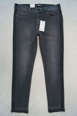 ANGELS Skinny Galon Jeans Gr.38,40,42 Short Stretch dunkelgrau 79,95 € NEU