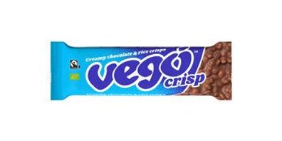 Vego Vego Crisp - Creamy chocolate & rice crisps, Bio/Fairtrade 40g