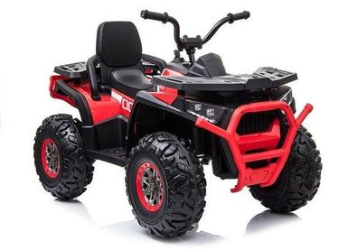 Elektro Kinder Quad XMX607 Rot Ledersitz EVA-Reifen LED Frontscheinwerfer 4x45W