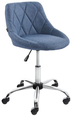 Arbeitshocker Stoffbezug blau Bürostuhl Drehstuhl Drehhocker modern design NEU