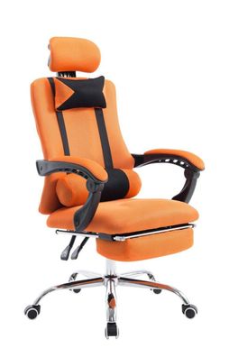 Bürostuhl 115 kg belastbar orange Chefsessel Drehstuhl Gaming Gamer Zockerstuhl