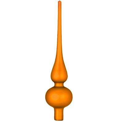 Christbaumspitze 26cm Mille Fiori matt orange