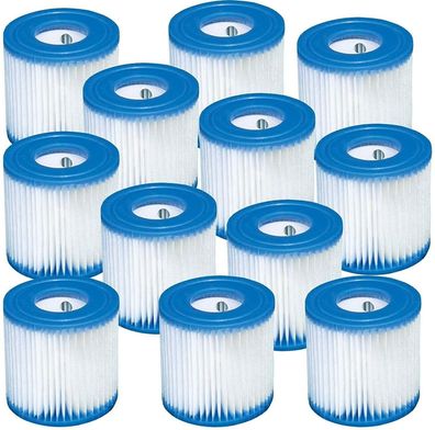 12 x Intex Filterkartusche Type H 29007 Filterpatrone Ersatz Kartusche für Pool