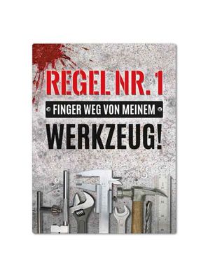 Regel Nr.1, Magnet, Blech 8 x 10,6 cm, MN015