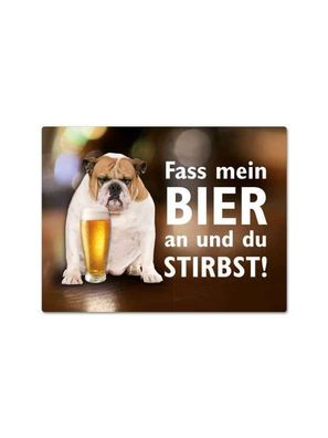 Fass mein Bier an, Magnet, Blech 8 x 10,6 cm, MN082