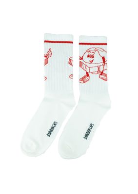 Bavarian CAPS Socken Bavarian Fastfood weiß 41-46