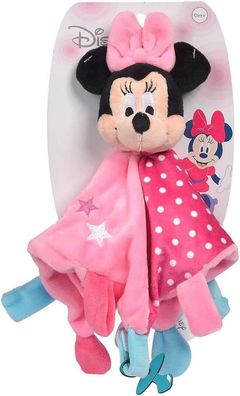 Simba 6315876398 - Disney Minnie 3D Schmusetuch, 42cm, Pléschfigur fér Babys