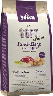 Bosch HPC SOFT Senior Ziege & Kartoffel | halbfeuchtes Hundefutter - 12,5 kg