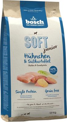 Bosch HPC SOFT Junior Héhnchen & Séßkartoffel | halbfeuchtes Hundefutter - 2,5kg