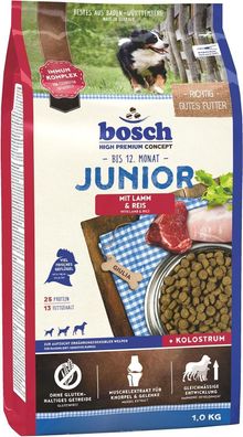 Bosch HPC Junior mit Lamm & Reis | Hunde-Trockenfutter zur Aufzucht - 3 kg