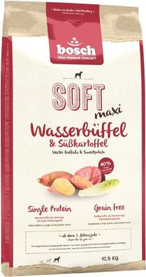 Bosch HPC SOFT Maxi Wasserbéffel & Séßkartoffel, halbfeuchtes Hundefutter 12,5kg