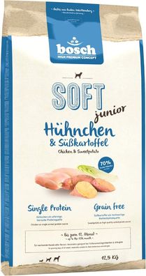 Bosch HPC SOFT Junior Héhnchen & Séßkartoffel halbfeuchtes Hundefutter - 12,5kg