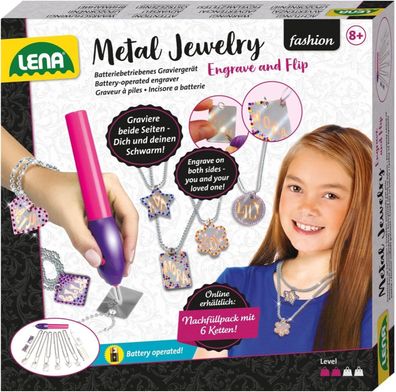 Lena 42655 Engraver's Jewelry Studio, Schmuck-Studio, Gravurstudio fér Kinder