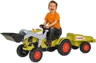 BIG - Claas Celtis Loader mit Anhänger Kindertrettraktoren Spiel-Fahrzeug Kinder