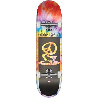 GLOBE Kids Complete Skateboard Peace Man Mid spiral dye/black 7.6