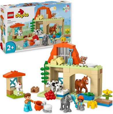Lego DUPLO Town Tierpflege auf dem Bauernhof Spielzeug fér Kinder ab 2 Jahre